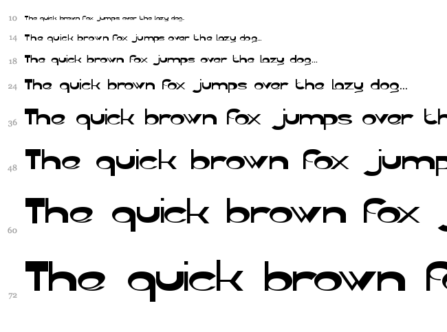 Gelombang Radio font waterfall